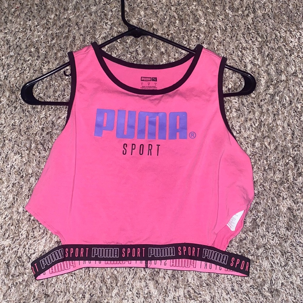 Pink Puma crop top